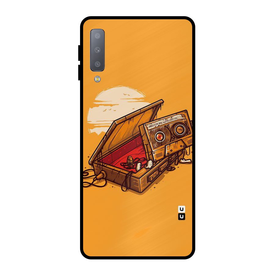 Casette Box Metal Back Case for Galaxy A7 (2018)