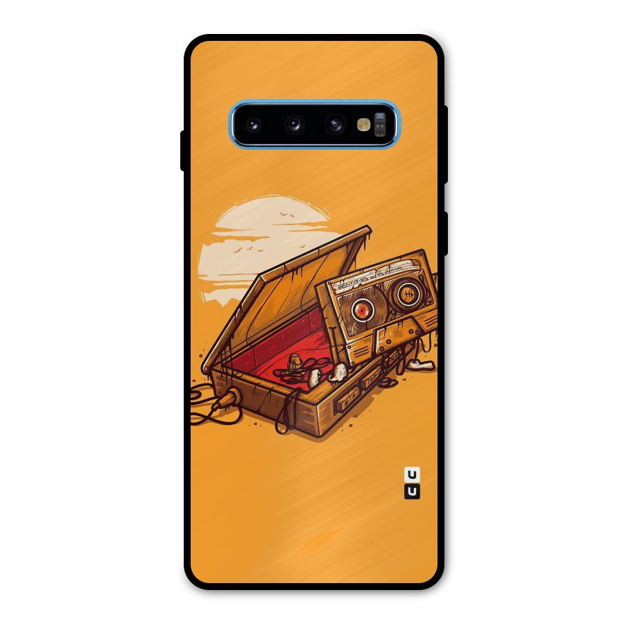 Casette Box Metal Back Case for Galaxy S10