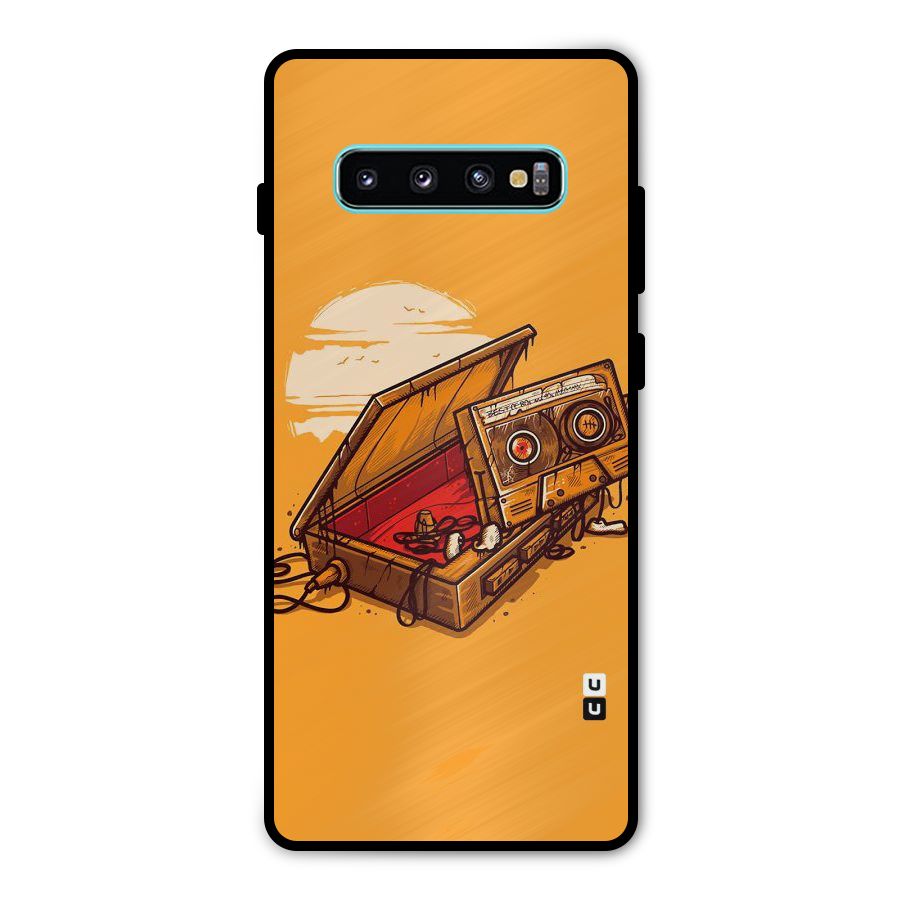 Casette Box Metal Back Case for Galaxy S10 Plus