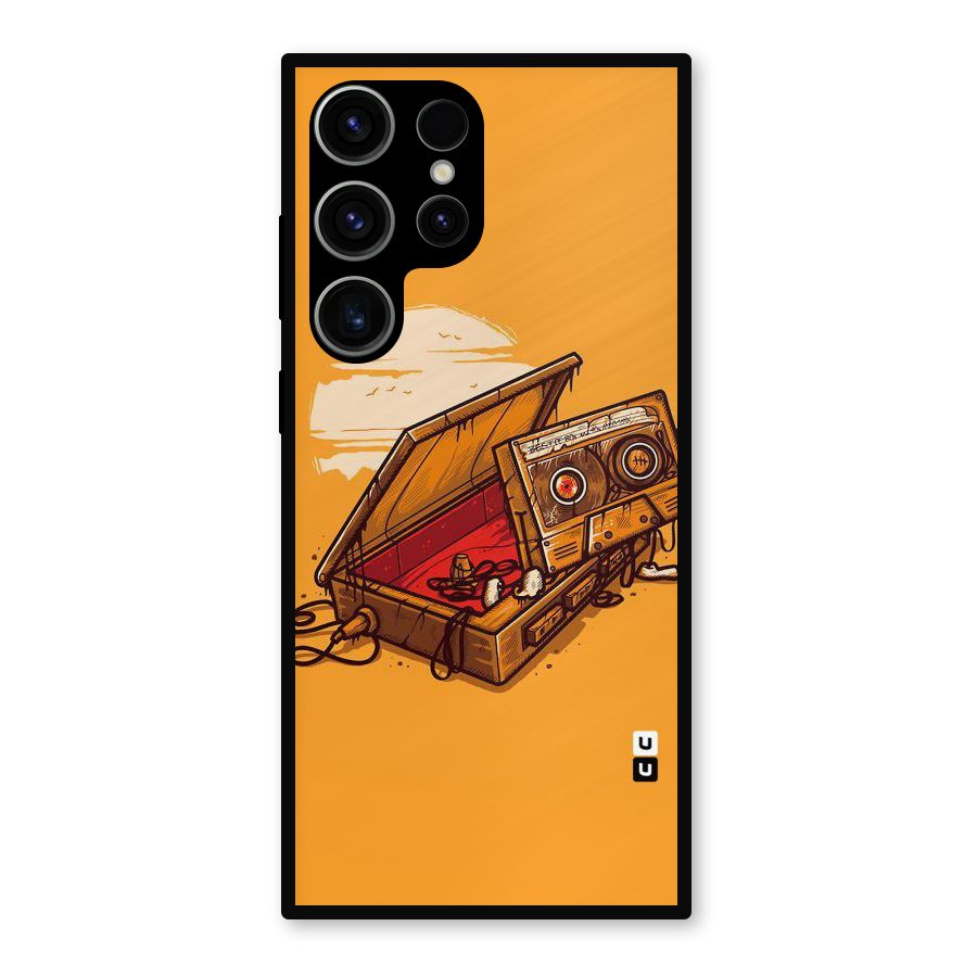 Casette Box Metal Back Case for Galaxy S23 Ultra