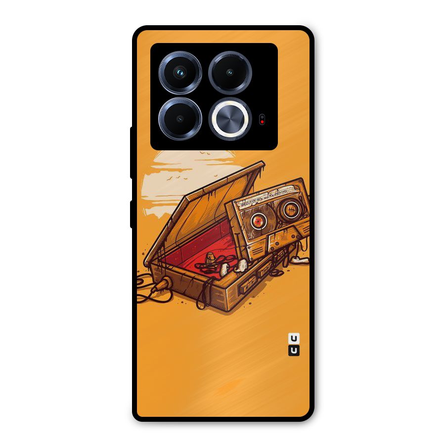 Casette Box Metal Back Case for Infinix Note 40 5G