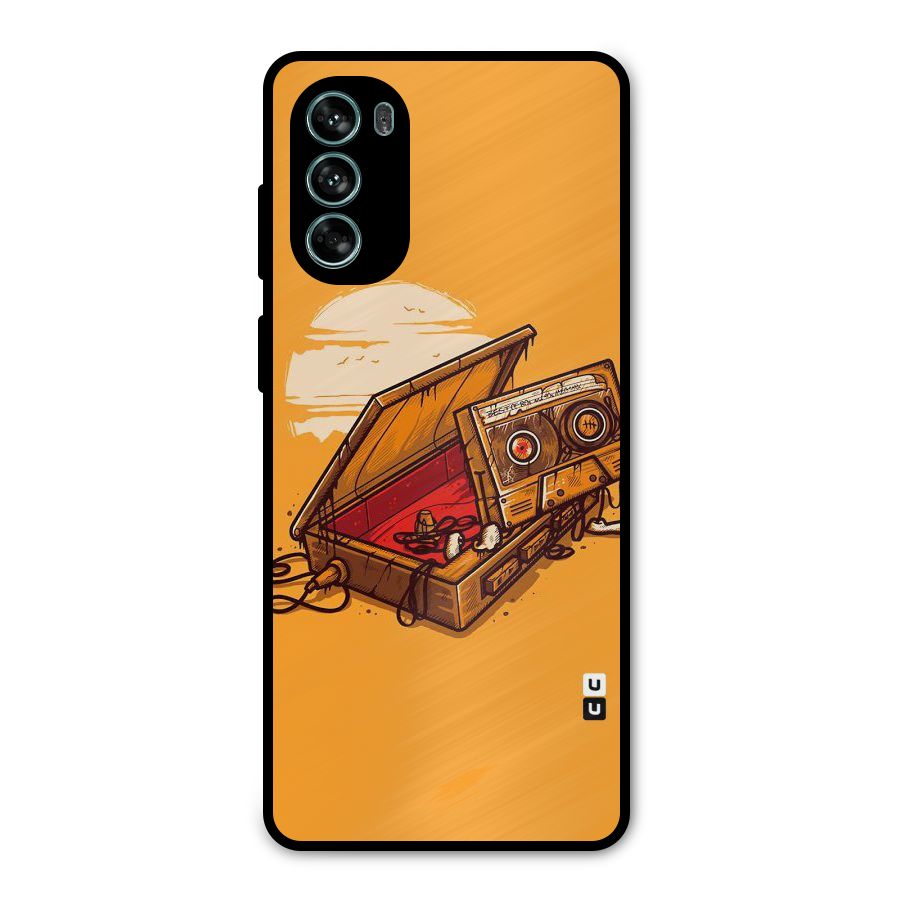 Casette Box Metal Back Case for Moto G62