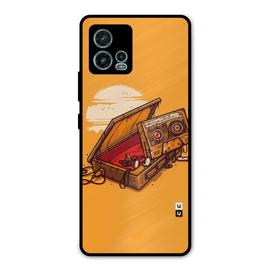 Casette Box Metal Back Case for Moto G72