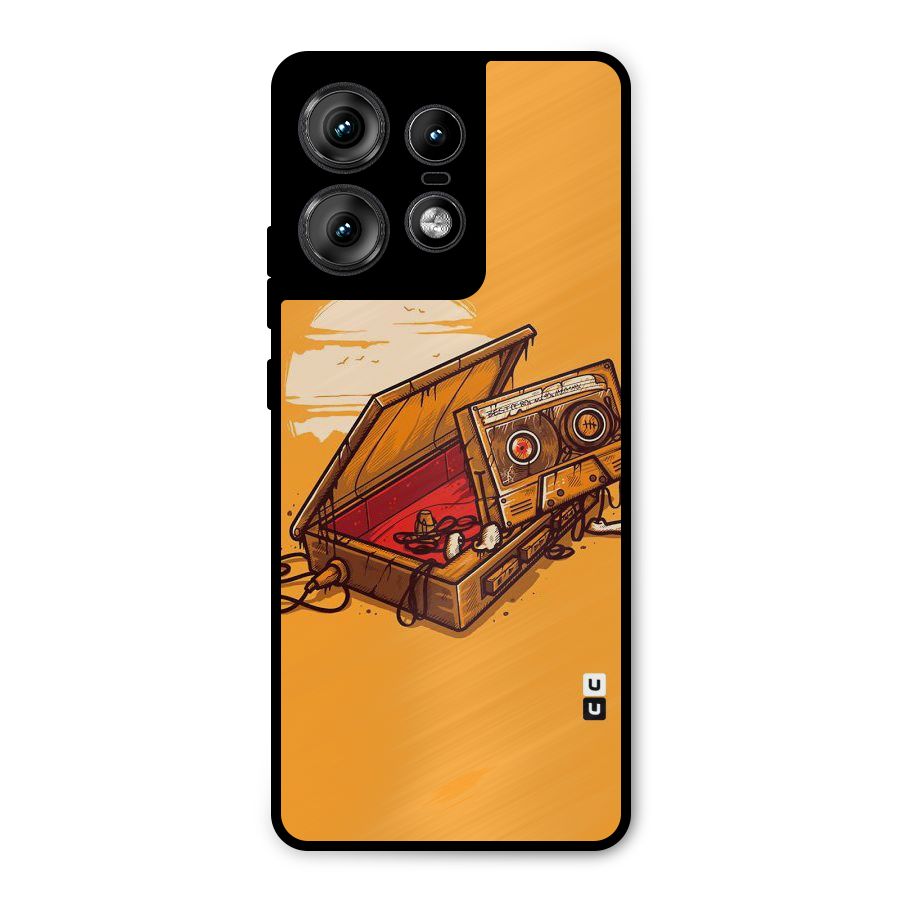 Casette Box Metal Back Case for Motorola Edge 50 Pro