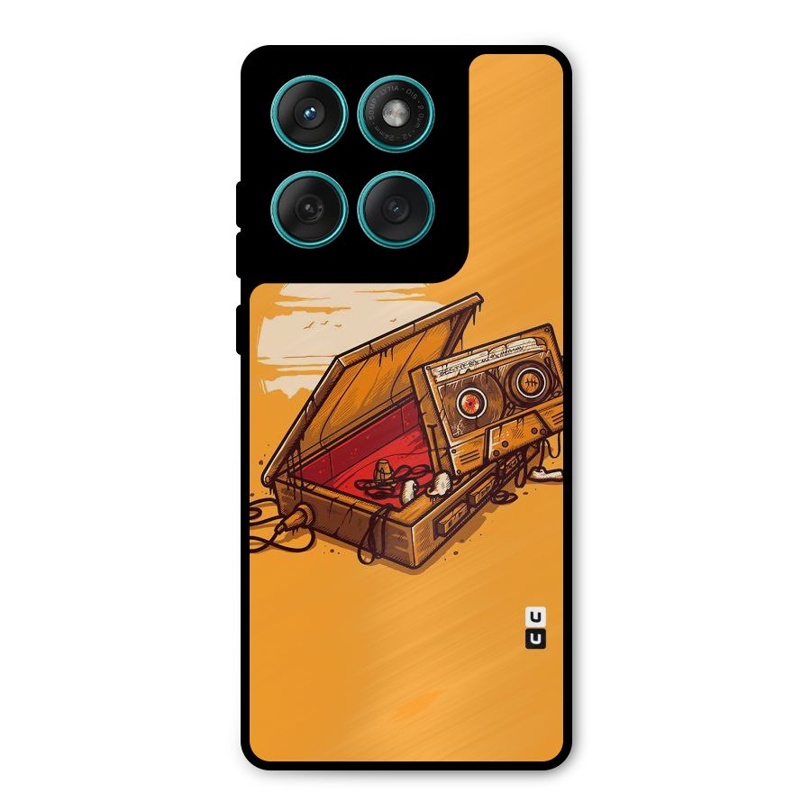 Casette Box Metal Back Case for Motorola Edge 60 Fusion