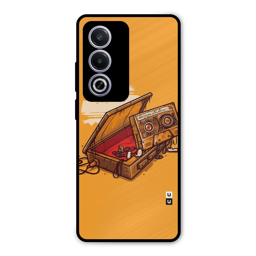 Casette Box Metal Back Case for Oppo A3 Pro