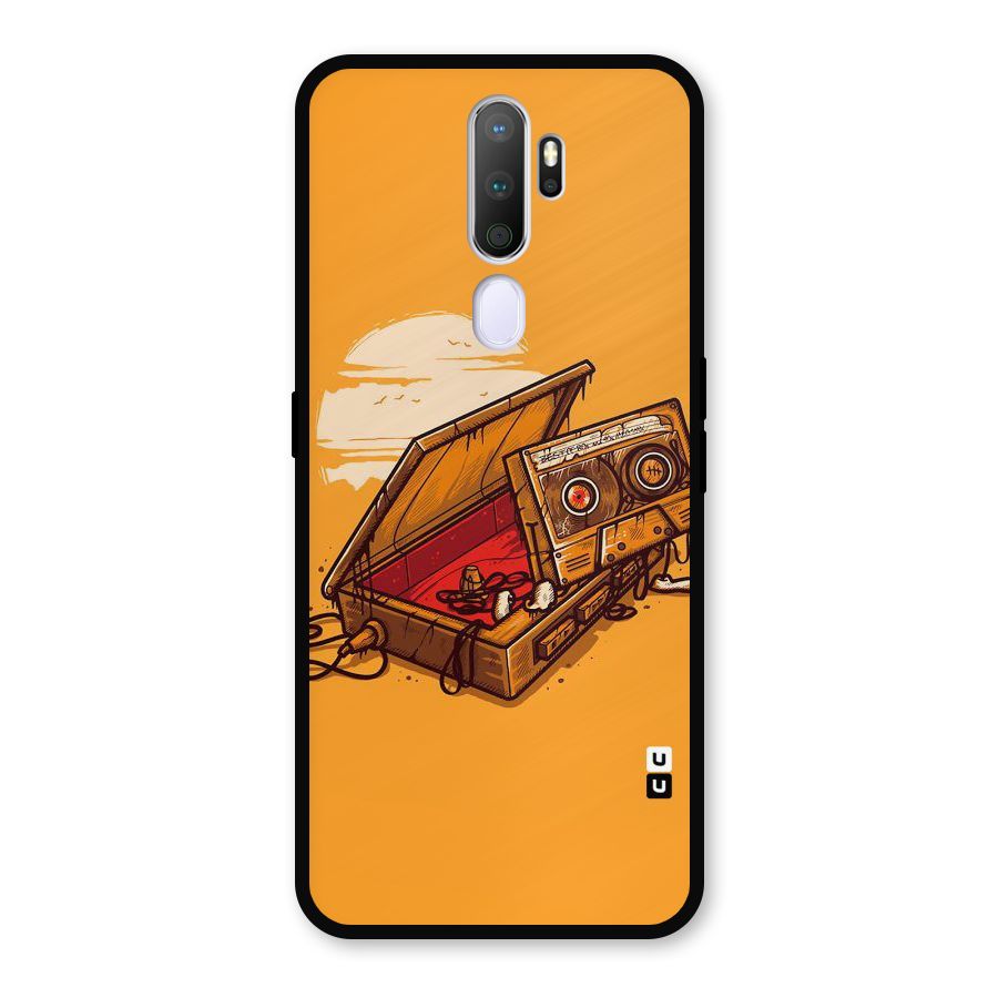 Casette Box Metal Back Case for Oppo A5 (2020)