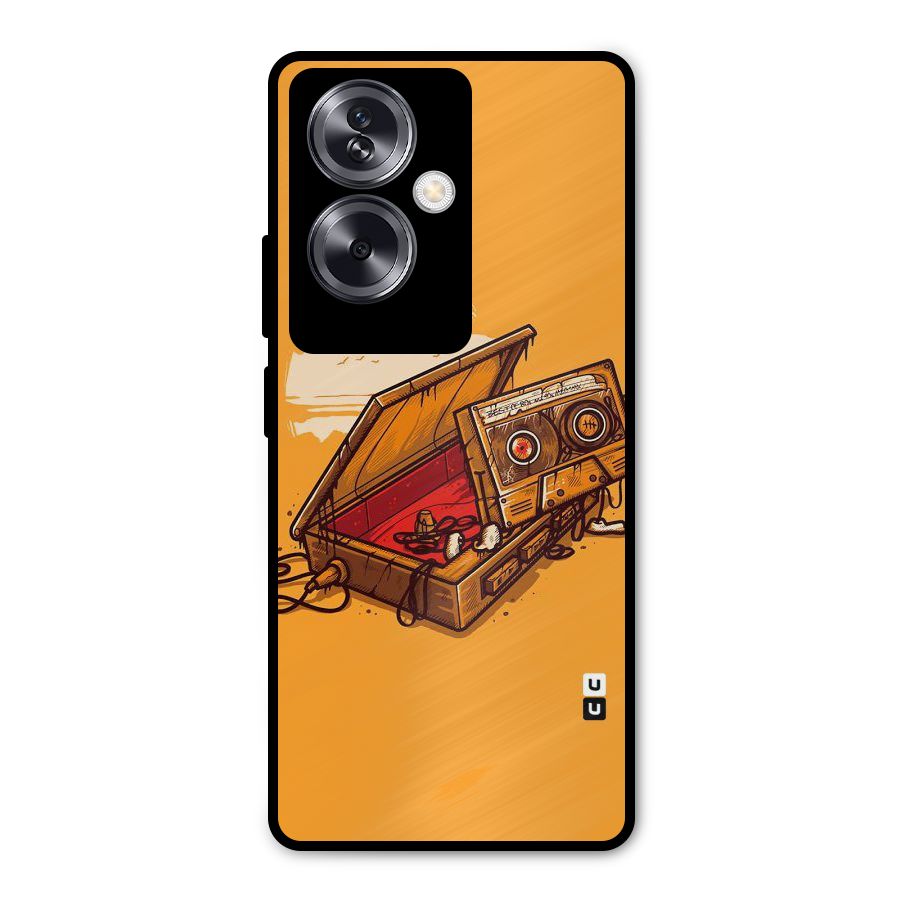 Casette Box Metal Back Case for Oppo A79 5G