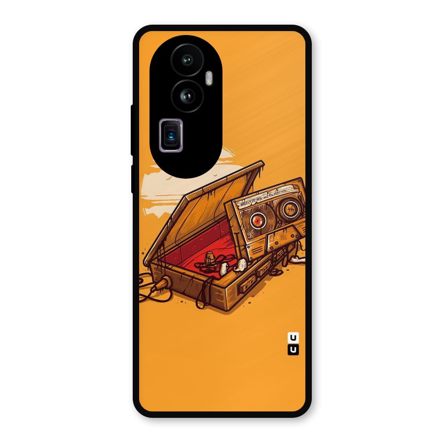 Casette Box Metal Back Case for Oppo Reno10 Pro Plus