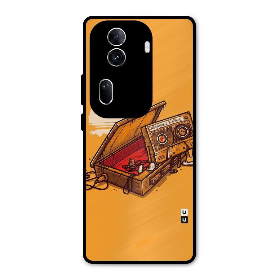 Casette Box Metal Back Case for Oppo Reno11 Pro 5G