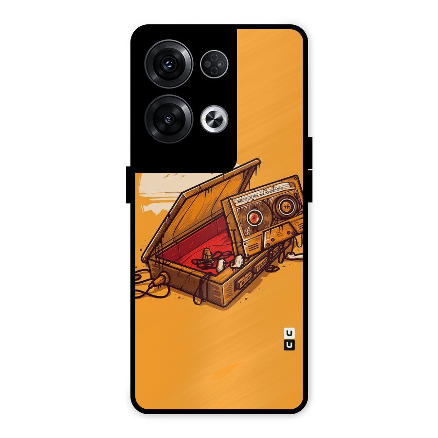 Casette Box Metal Back Case for Oppo Reno8 Pro 5G