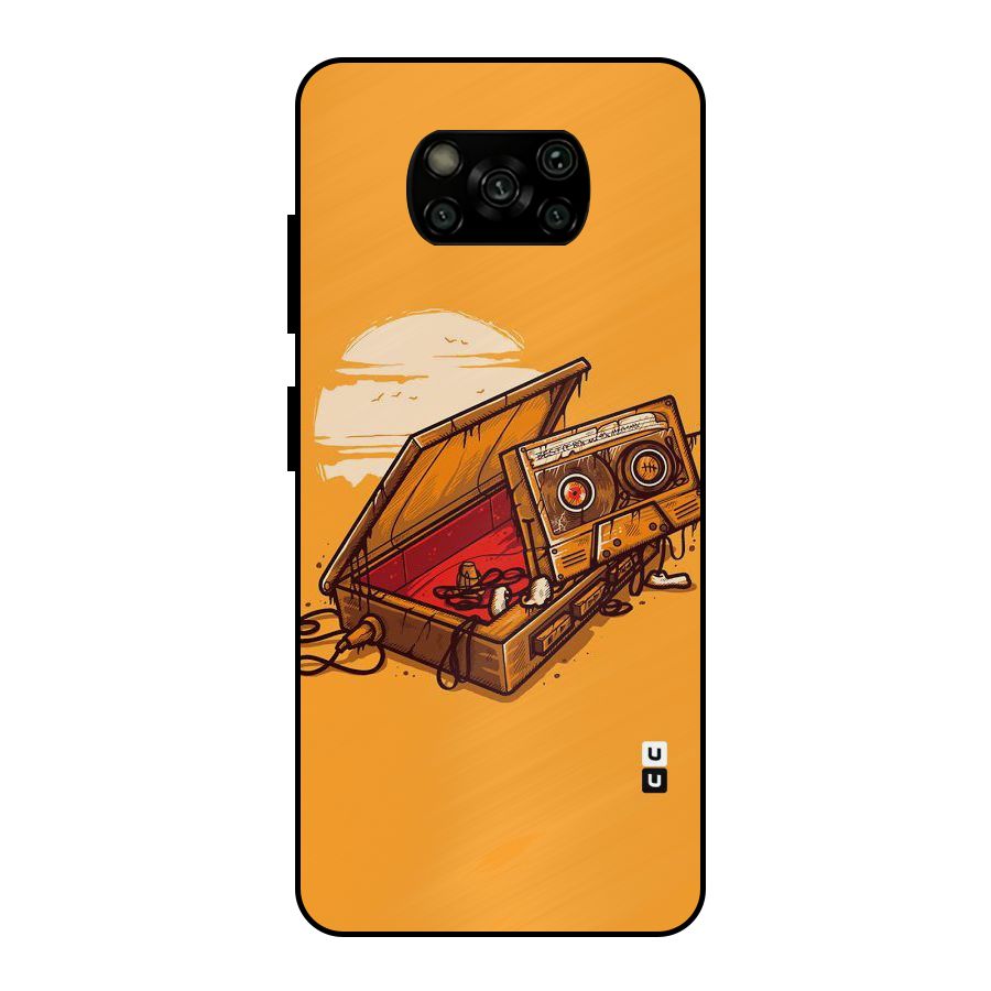 Casette Box Metal Back Case for Poco X3