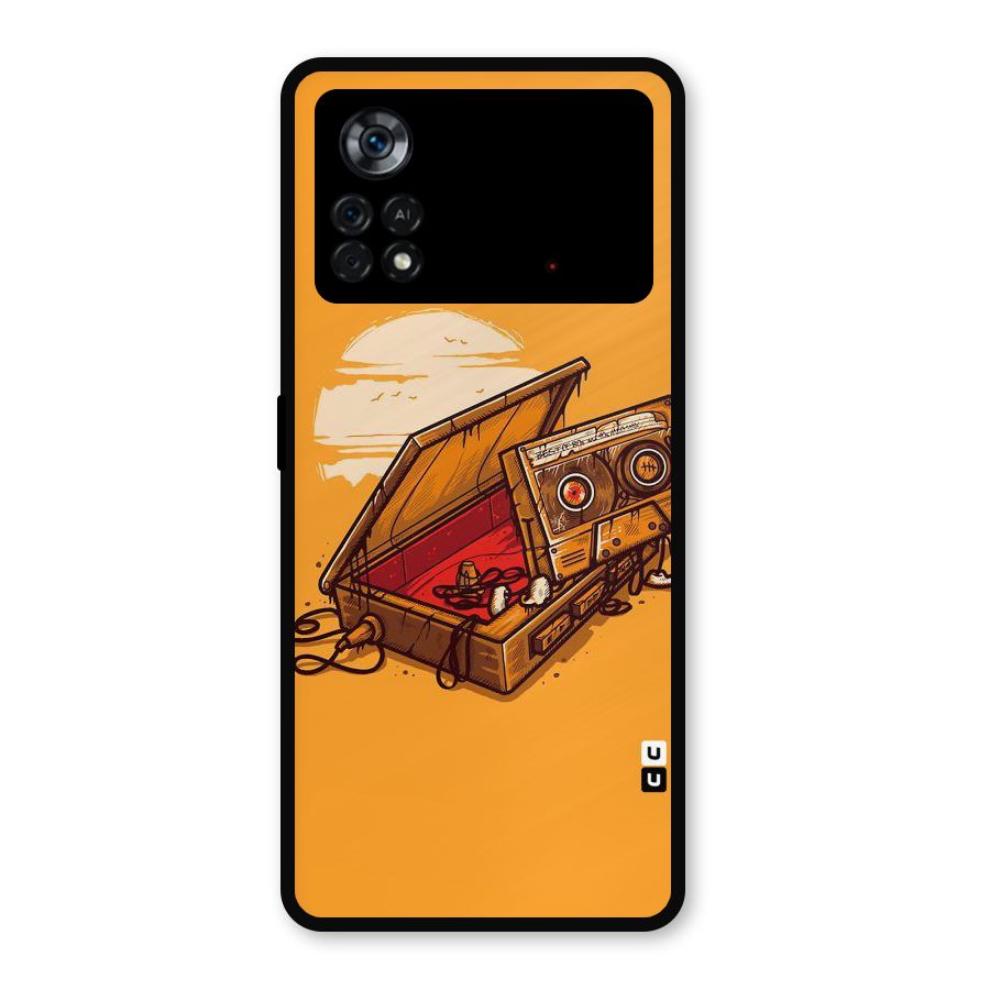Casette Box Metal Back Case for Poco X4 Pro 5G