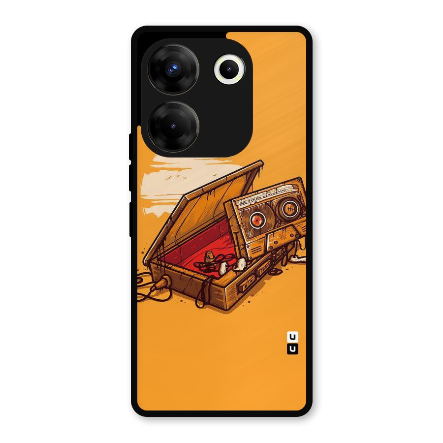 Casette Box Metal Back Case for Tecno Camon 20 Pro