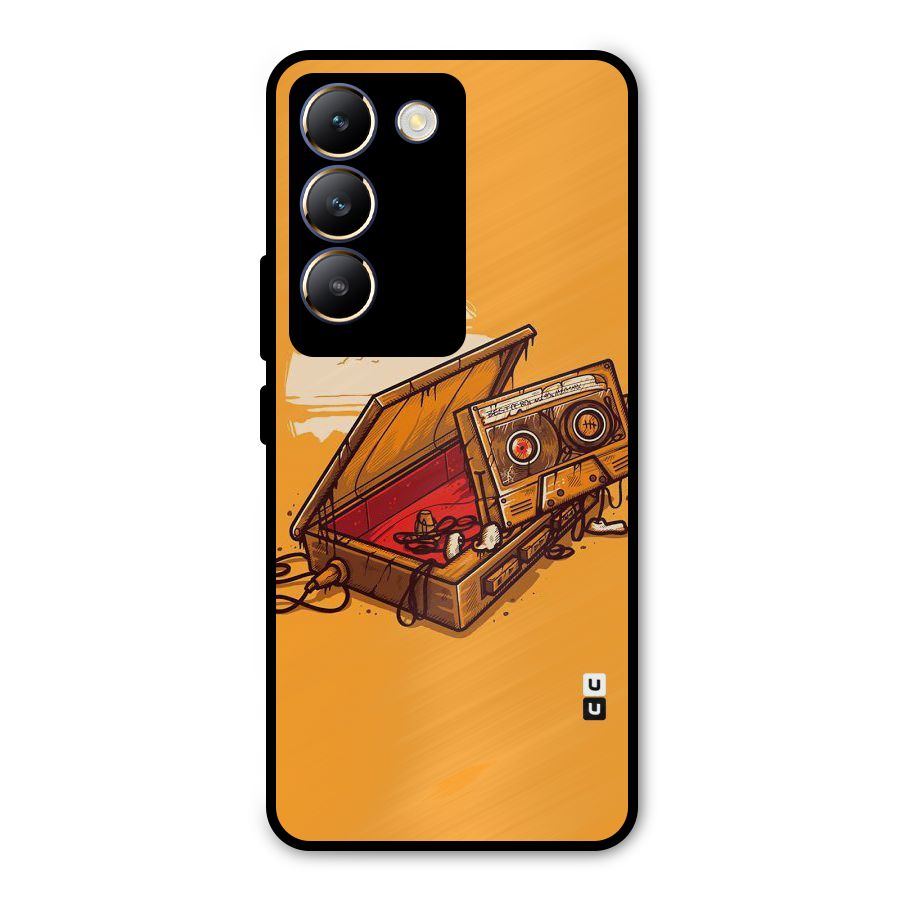 Casette Box Metal Back Case for Vivo T3 5G