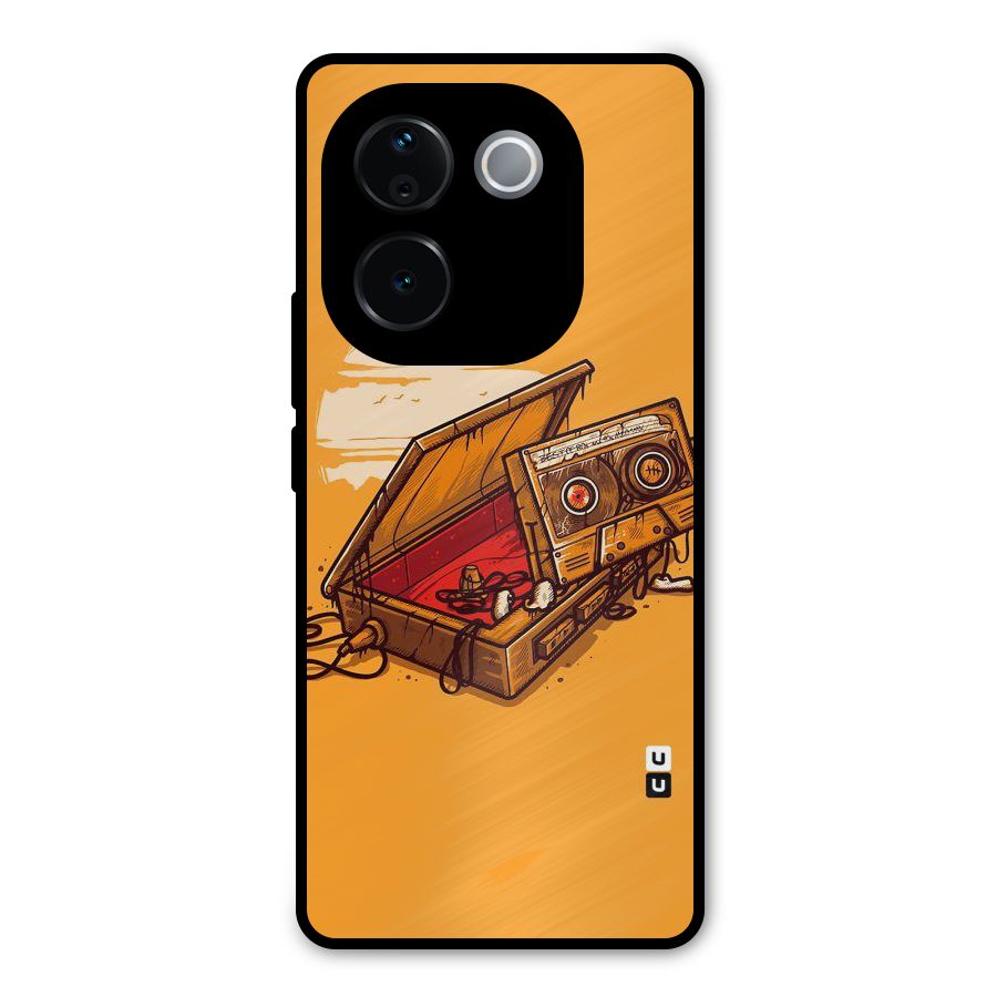Casette Box Metal Back Case for Vivo T3 Pro