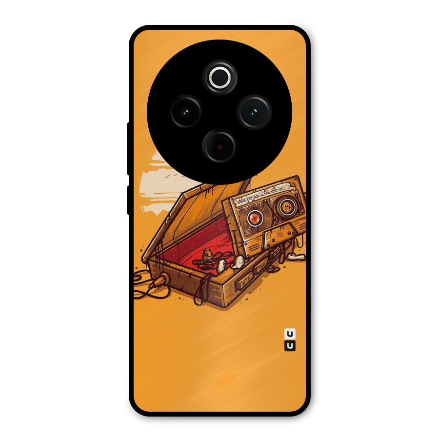 Casette Box Metal Back Case for Vivo T4