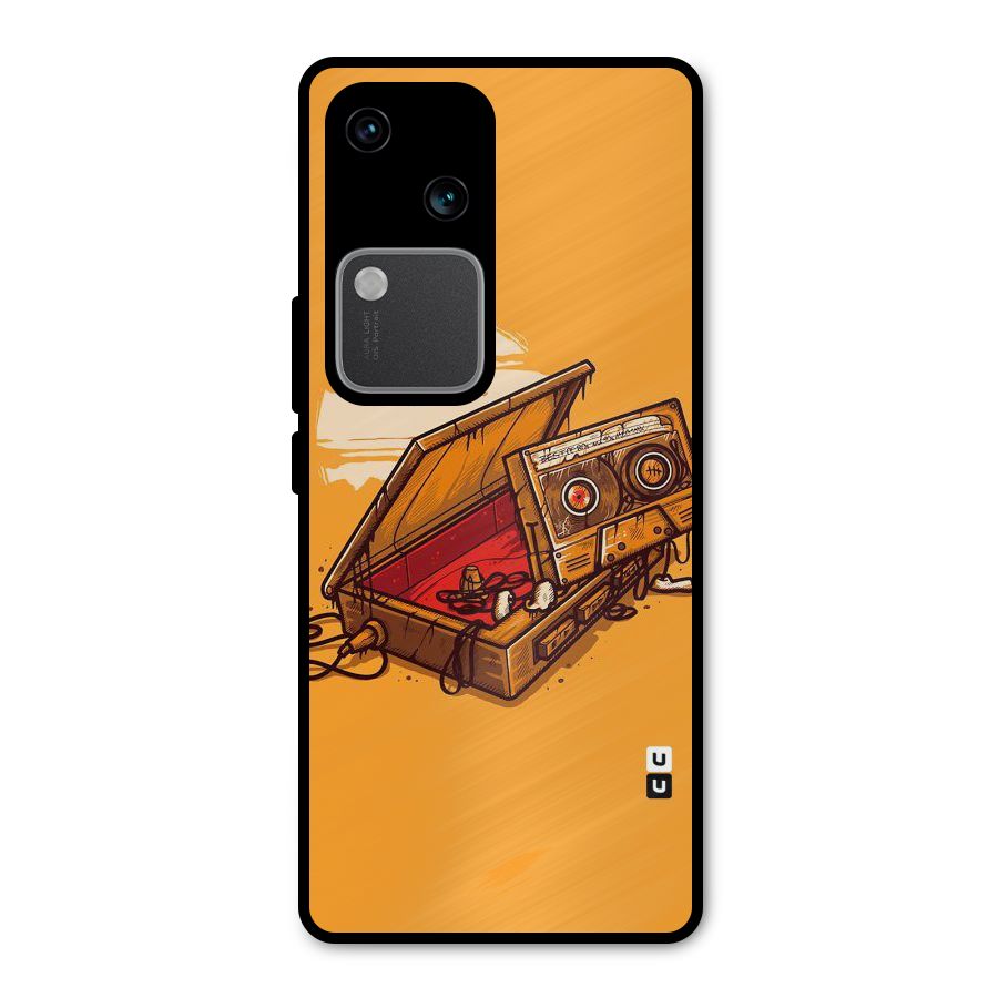 Casette Box Metal Back Case for Vivo V30