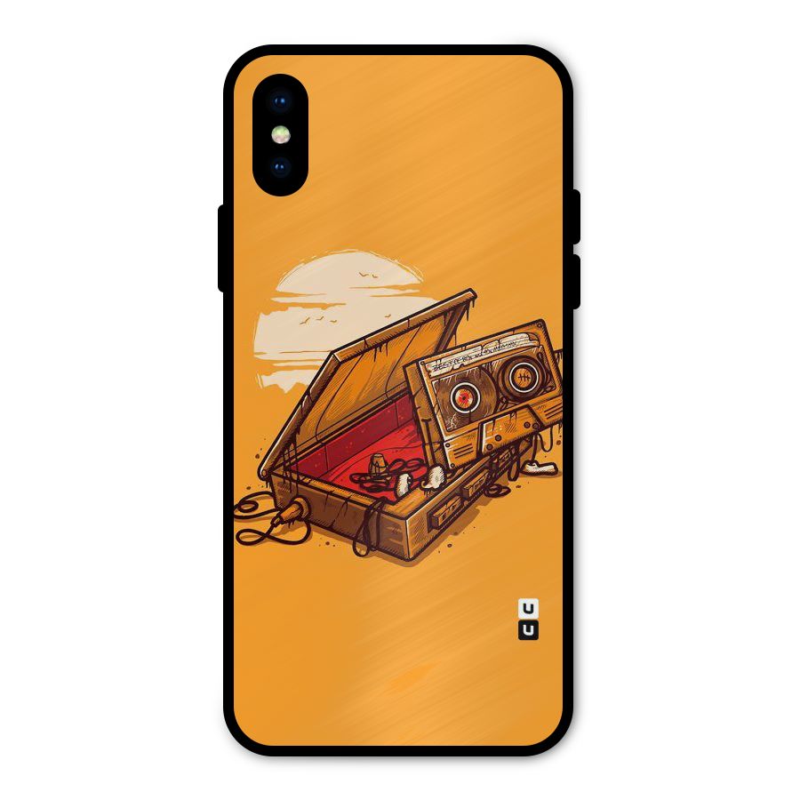 Casette Box Metal Back Case for iPhone XS