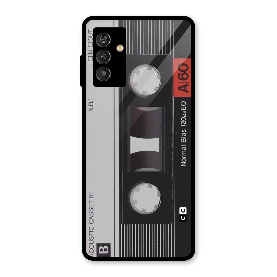 Casette Design Glass Back Case for Galaxy M13