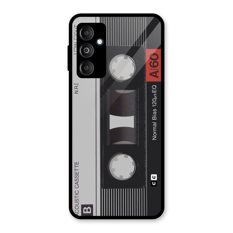 Casette Design Glass Back Case for Galaxy M14 5G