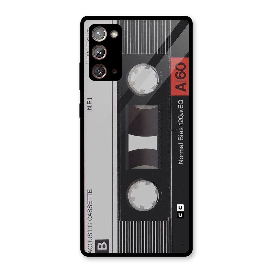 Casette Design Glass Back Case for Galaxy Note 20