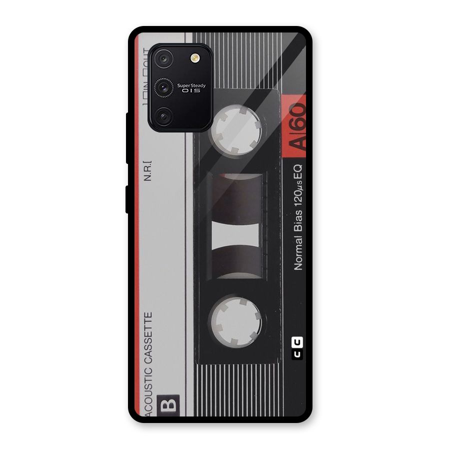 Casette Design Glass Back Case for Galaxy S10 Lite