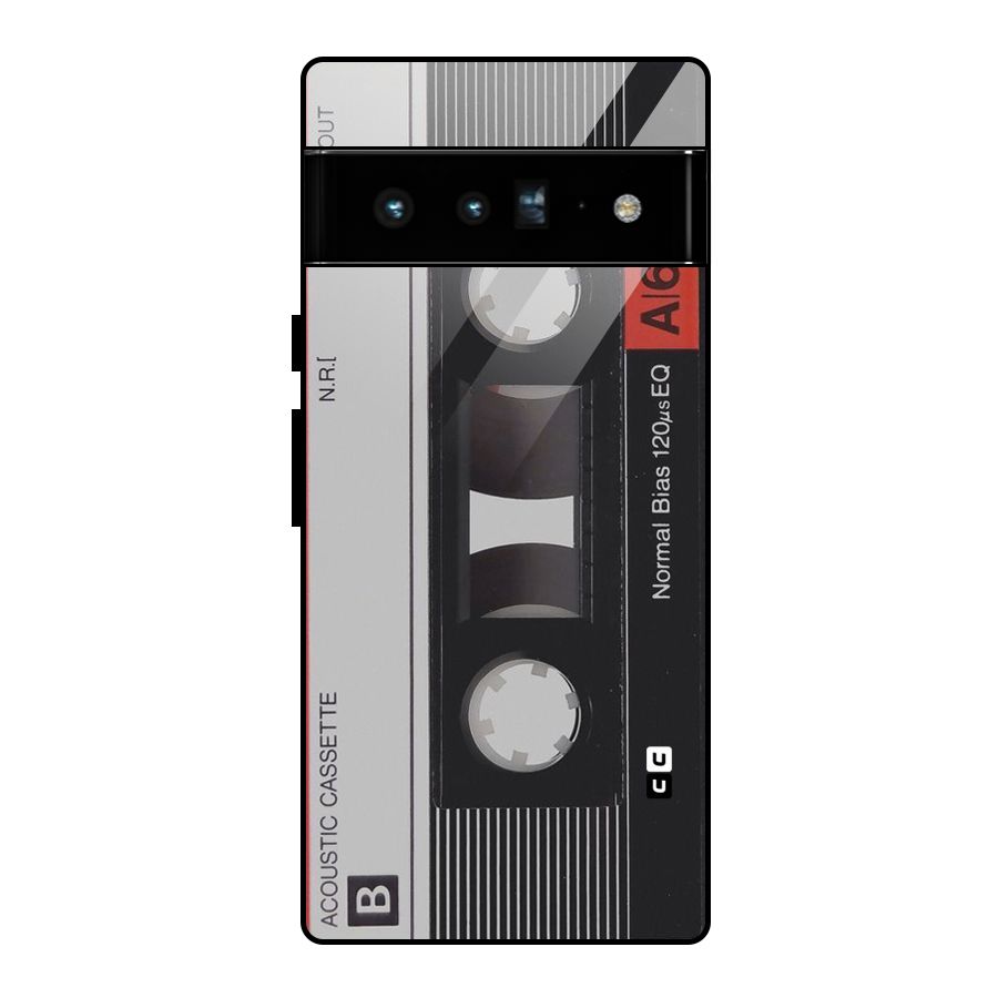 Casette Design Glass Back Case for Google Pixel 6 Pro