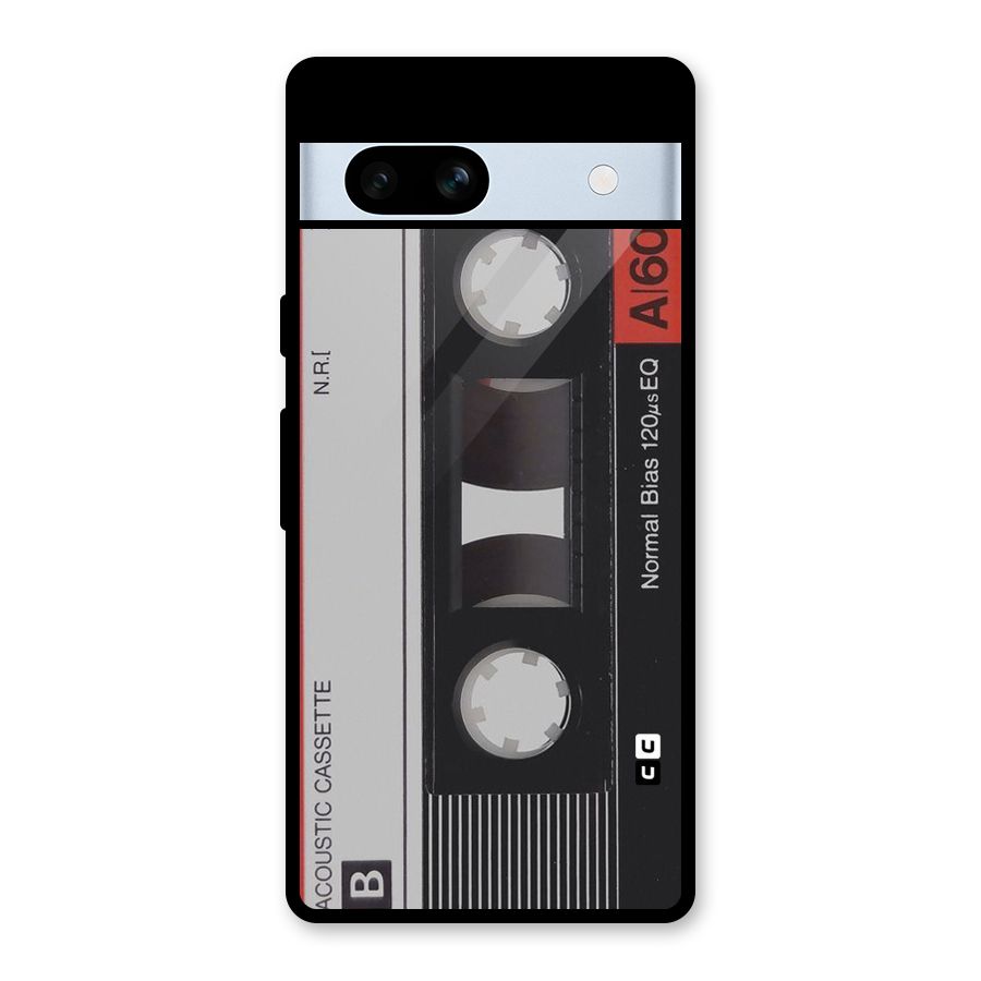 Casette Design Glass Back Case for Google Pixel 7a