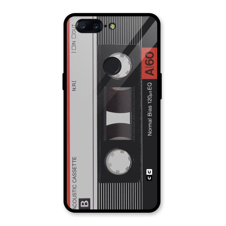Casette Design Glass Back Case for OnePlus 5T