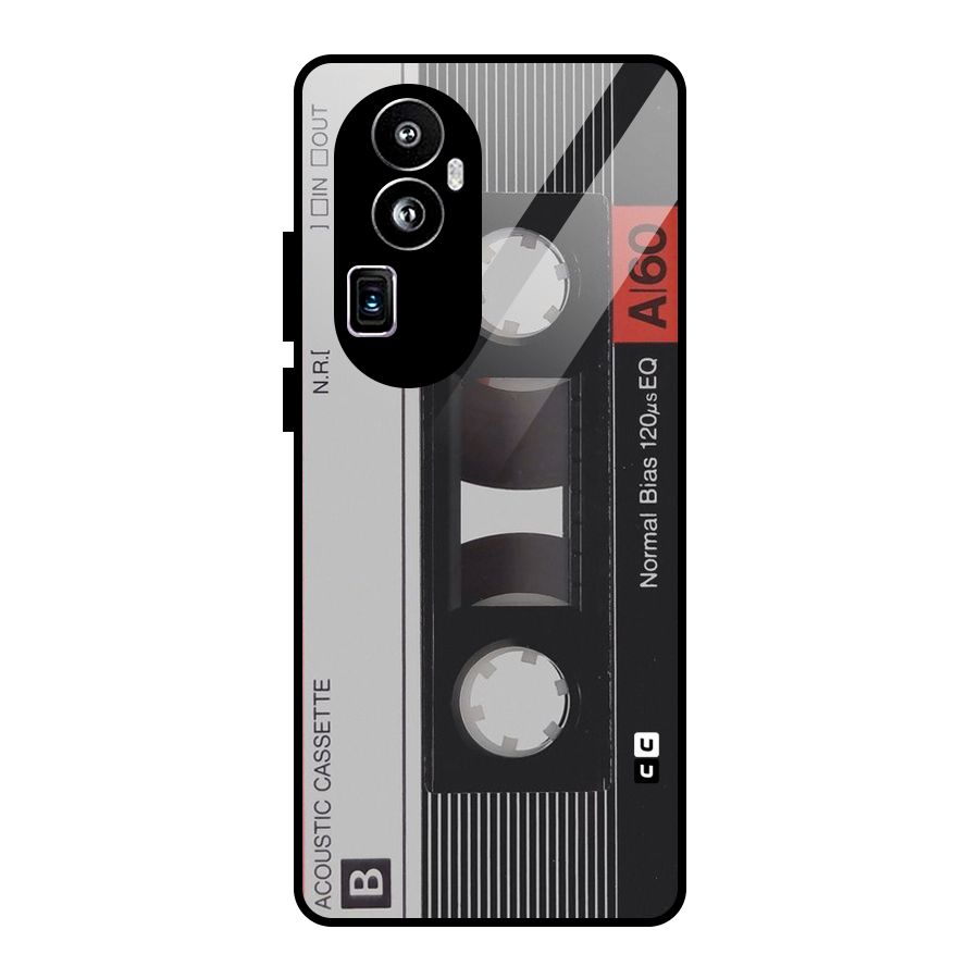 Casette Design Glass Back Case for Oppo Reno10 Pro Plus