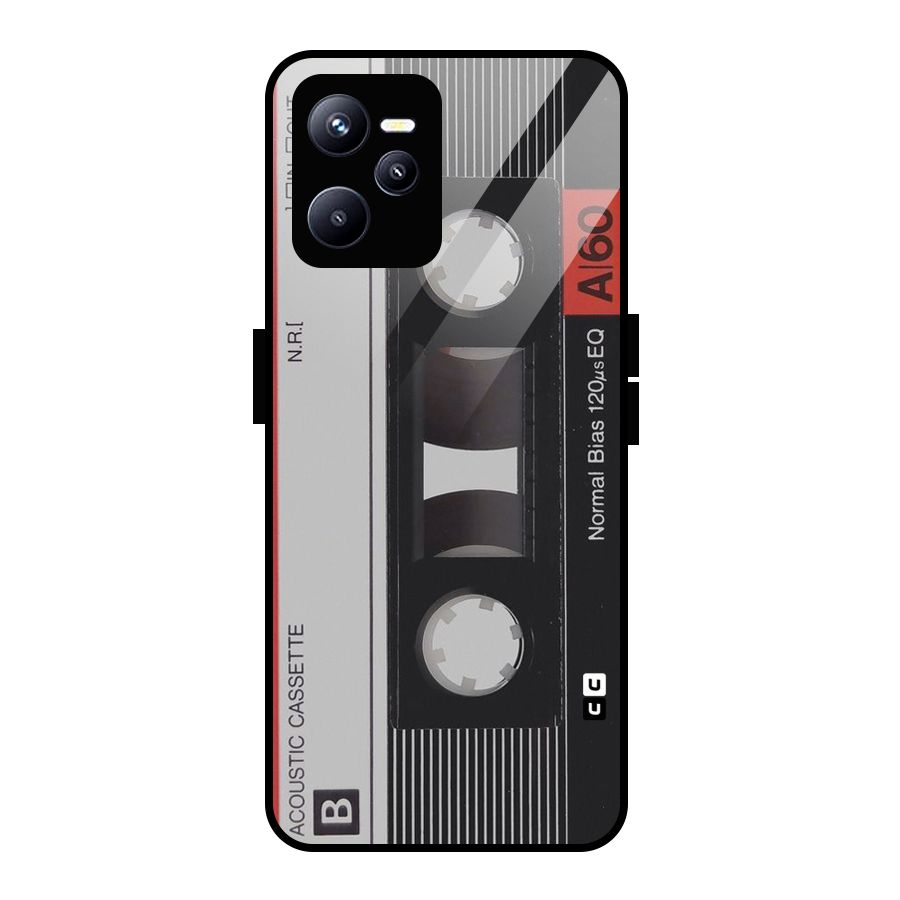 Casette Design Glass Back Case for Realme C35