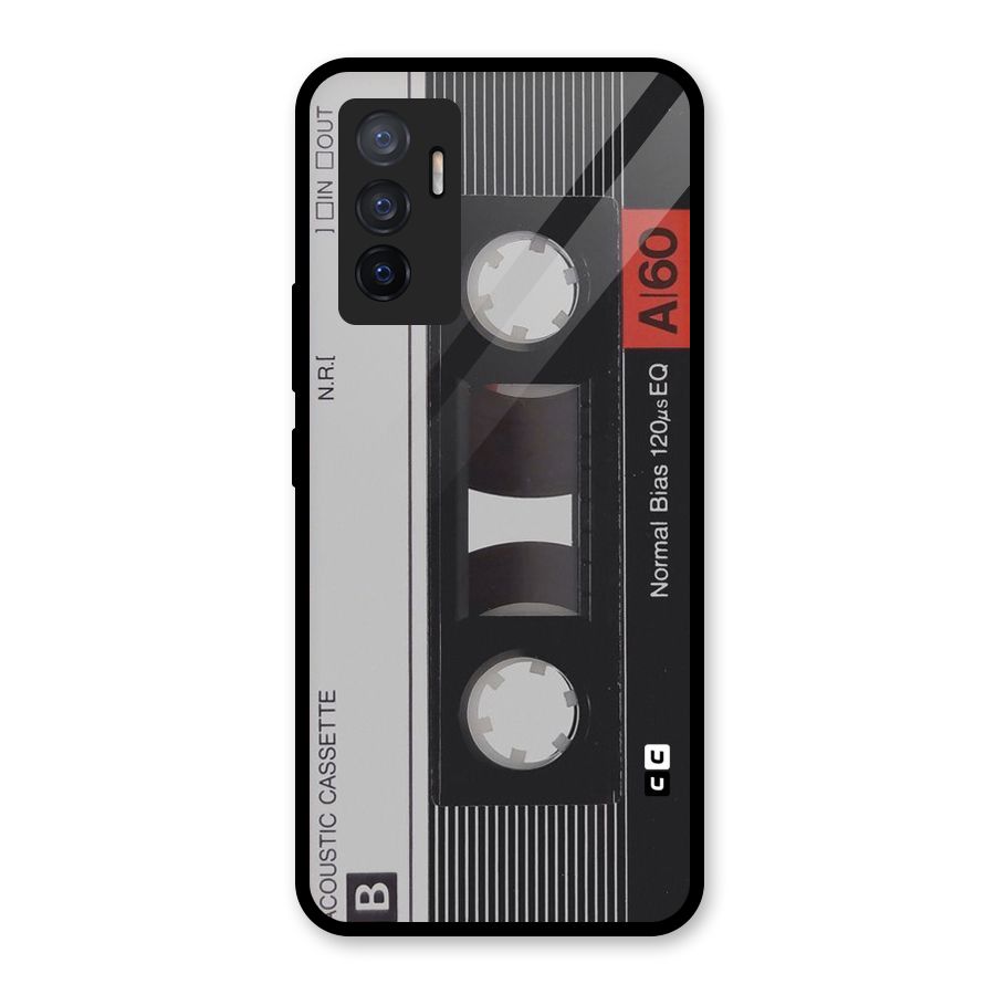 Casette Design Glass Back Case for Vivo V23e