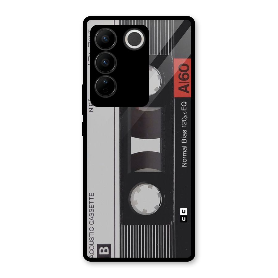Casette Design Glass Back Case for Vivo V27