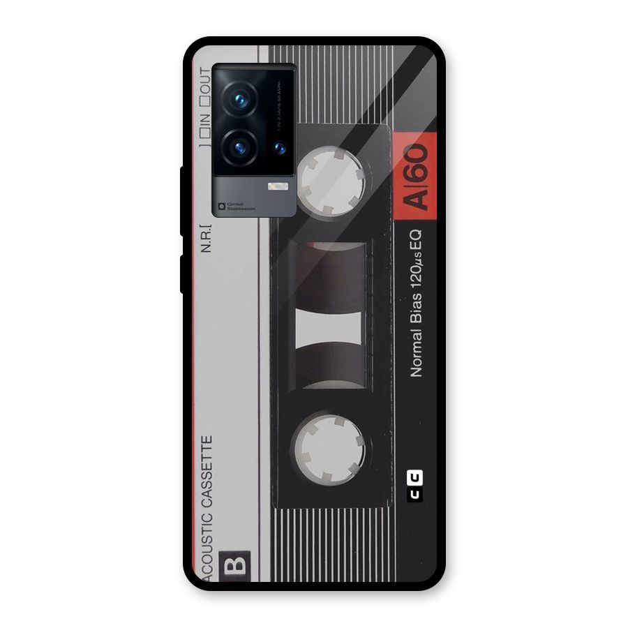 Casette Design Glass Back Case for iQOO 9 5G