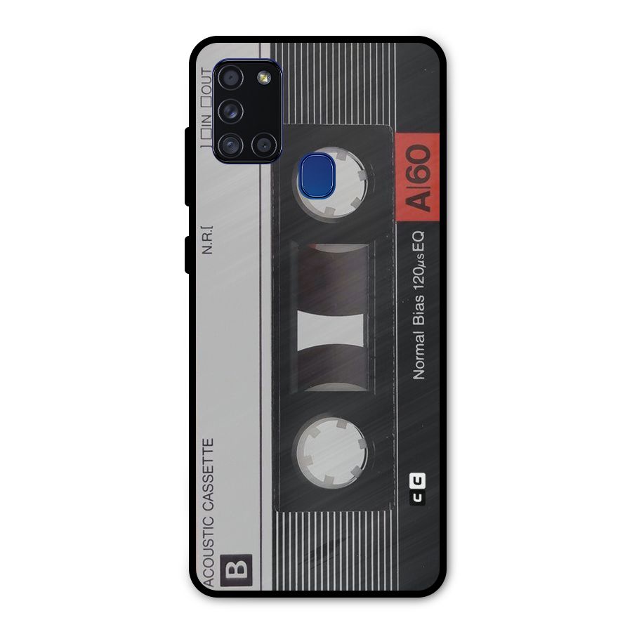 Casette Design Metal Back Case for Galaxy A21s