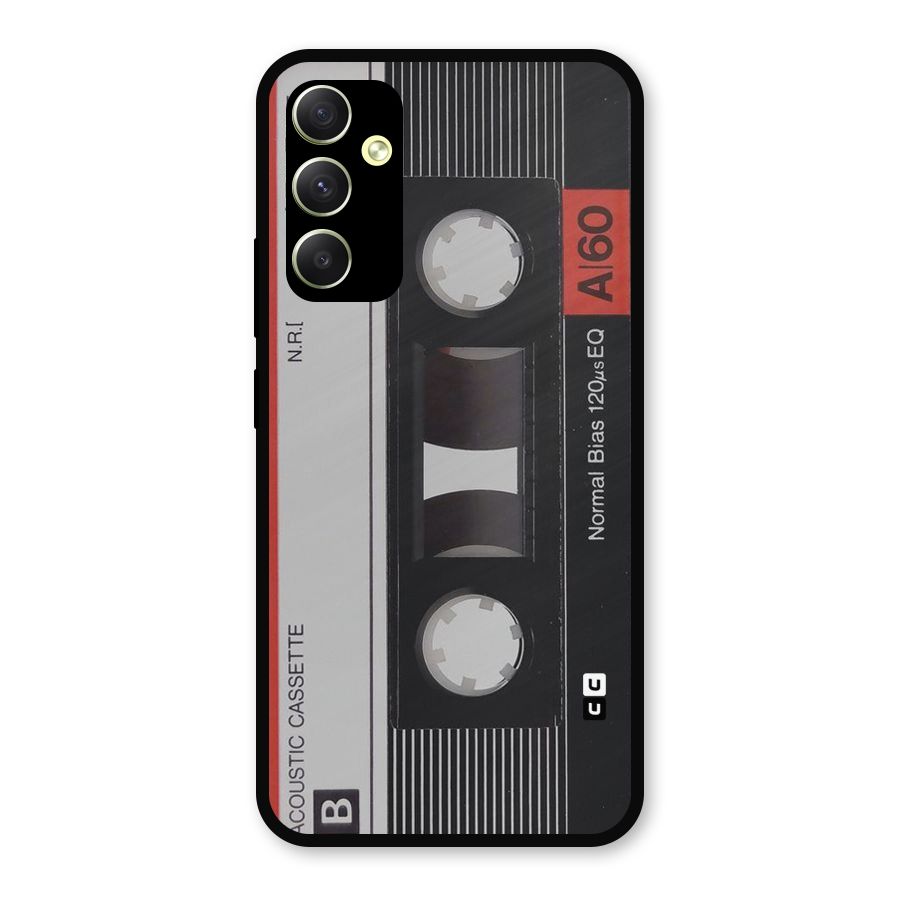 Casette Design Metal Back Case for Galaxy A34