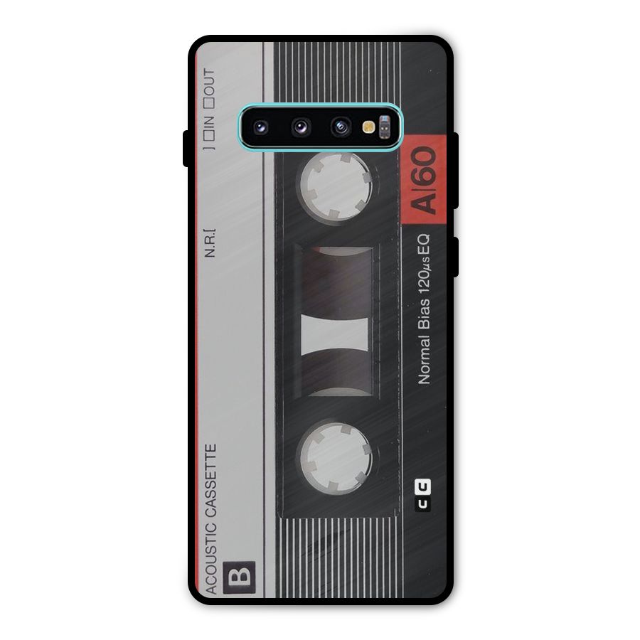 Casette Design Metal Back Case for Galaxy S10 Plus