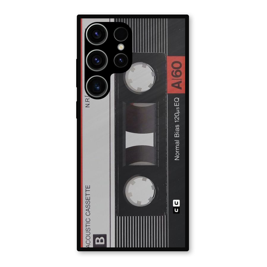 Casette Design Metal Back Case for Galaxy S23 Ultra