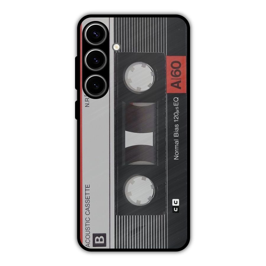 Casette Design Metal Back Case for Galaxy S24 Plus