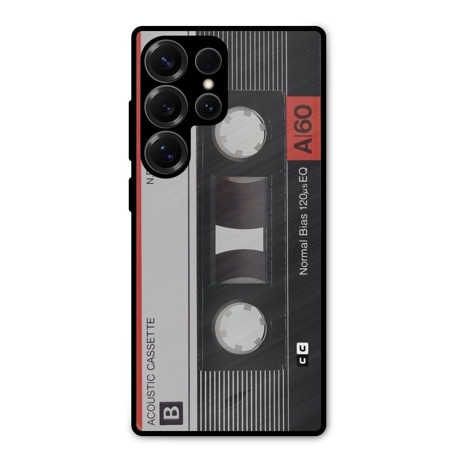 Casette Design Metal Back Case for Galaxy S25 Ultra