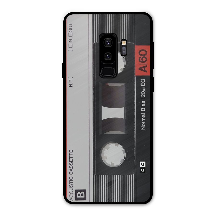 Casette Design Metal Back Case for Galaxy S9 Plus