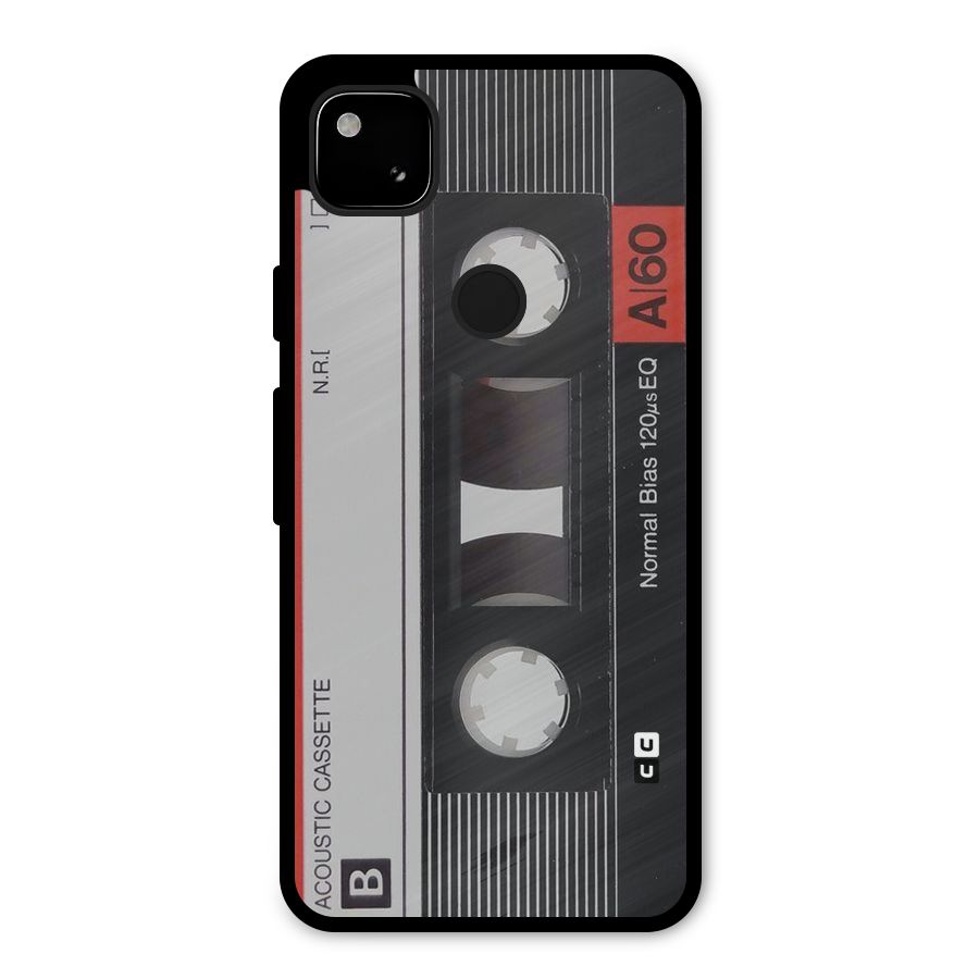 Casette Design Metal Back Case for Google Pixel 4a