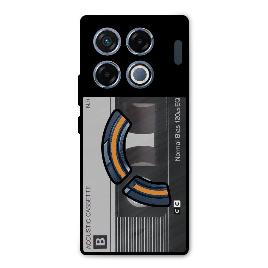 Casette Design Metal Back Case for Infinix GT 20 Pro
