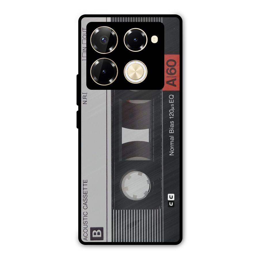 Casette Design Metal Back Case for Infinix Note 40 Pro Plus