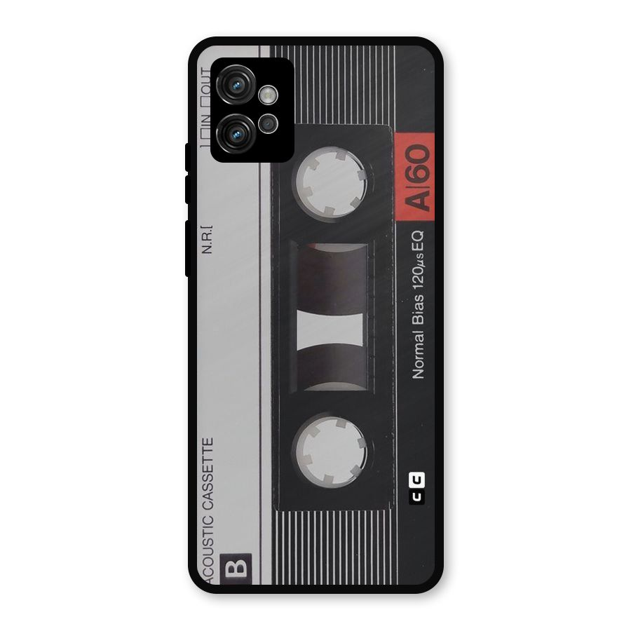 Casette Design Metal Back Case for Moto G32