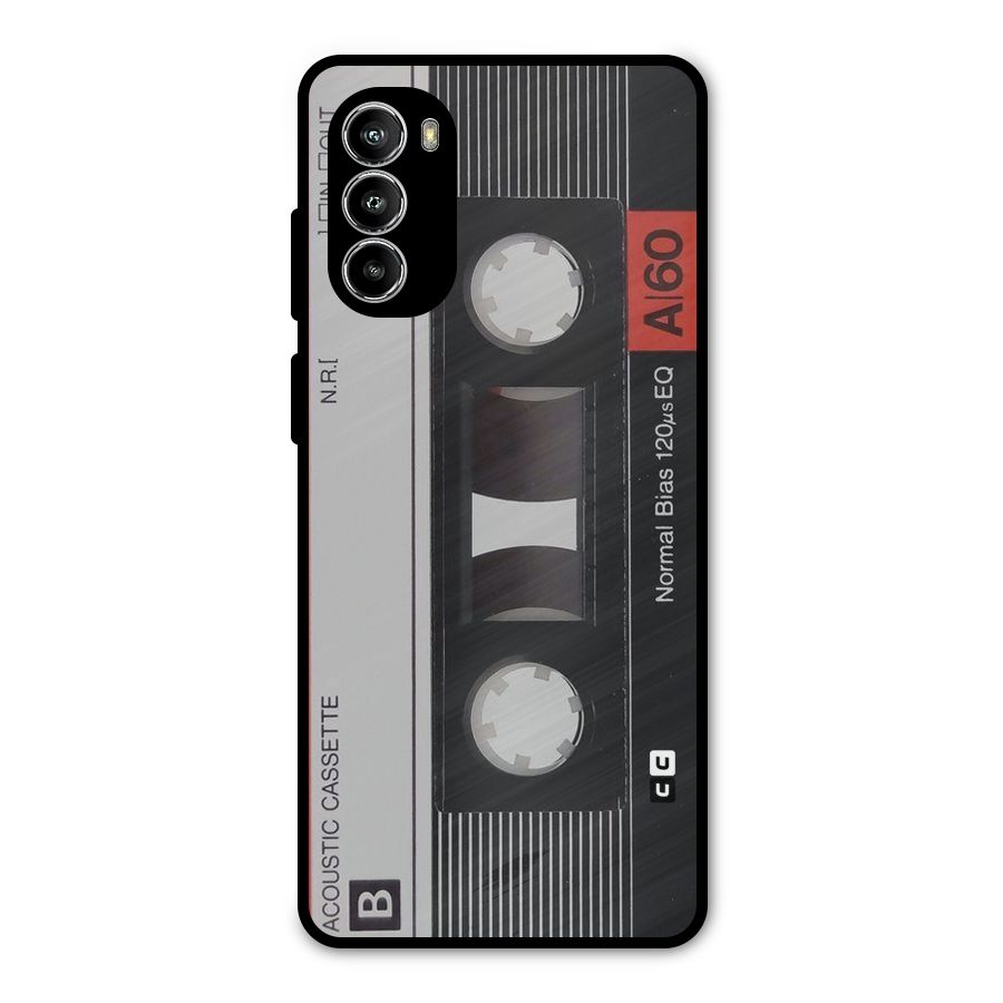Casette Design Metal Back Case for Moto G52