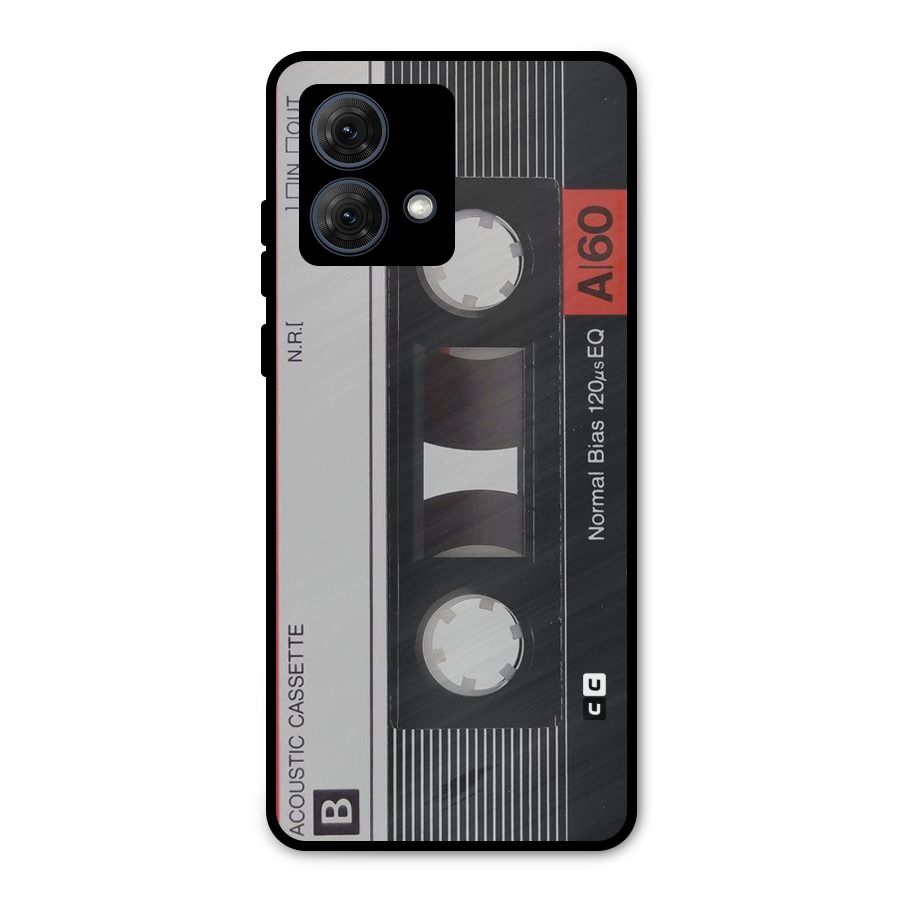 Casette Design Metal Back Case for Moto G84
