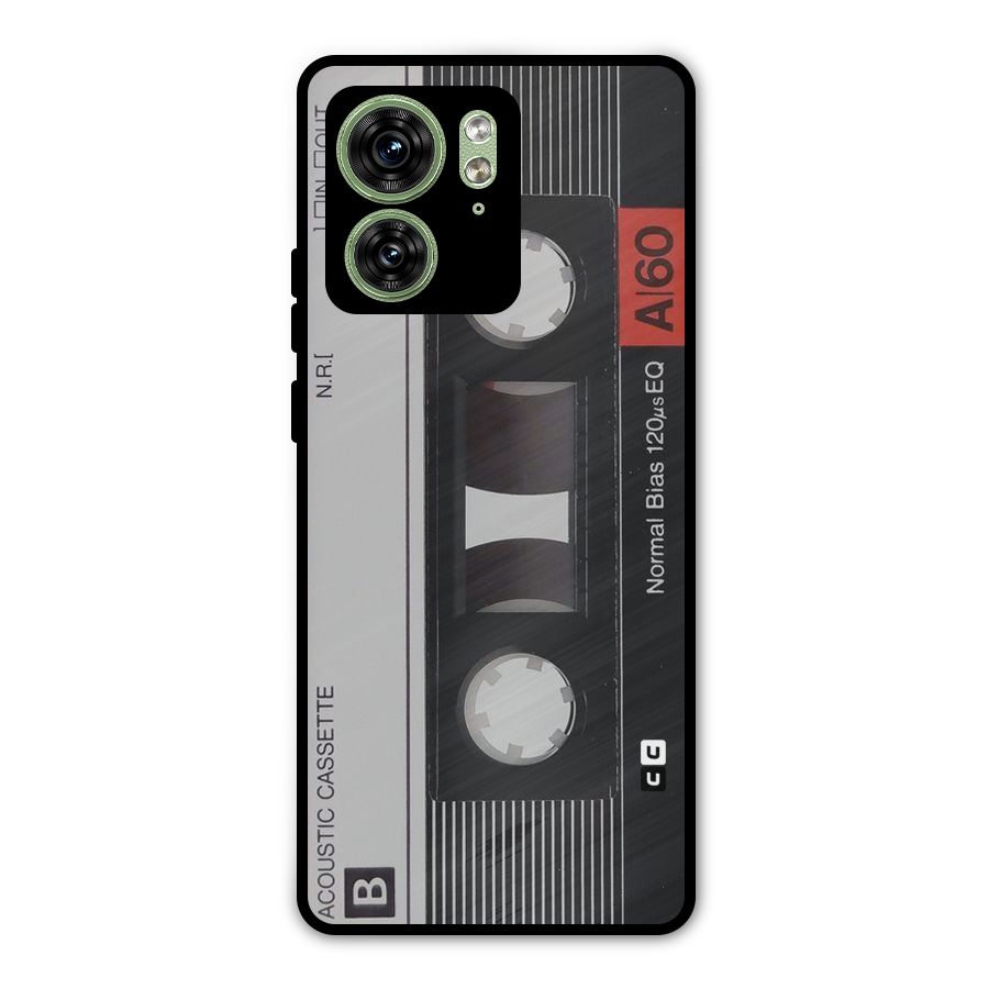 Casette Design Metal Back Case for Motorola Edge 40 5G