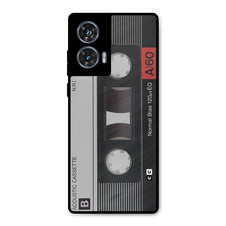 Casette Design Metal Back Case for Motorola Edge 50 Fusion